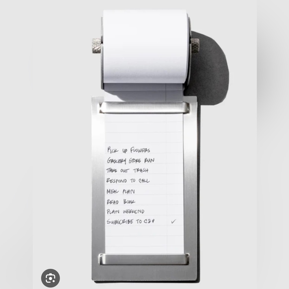 🏷️ NWT Cloth & Paper Task Roller + Paper | Silver